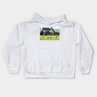 Lancaster PA - Family Farm With Cows in Pasture Kids Hoodie